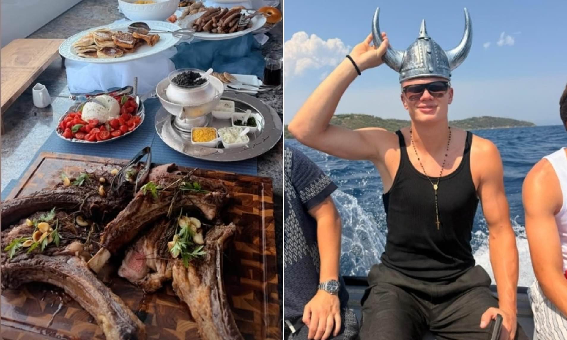 Haaland shows off birthday feast as he enjoys post-World Cup holiday