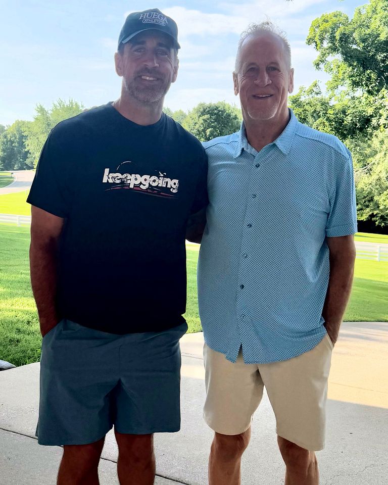 Aaron Rodgers and father