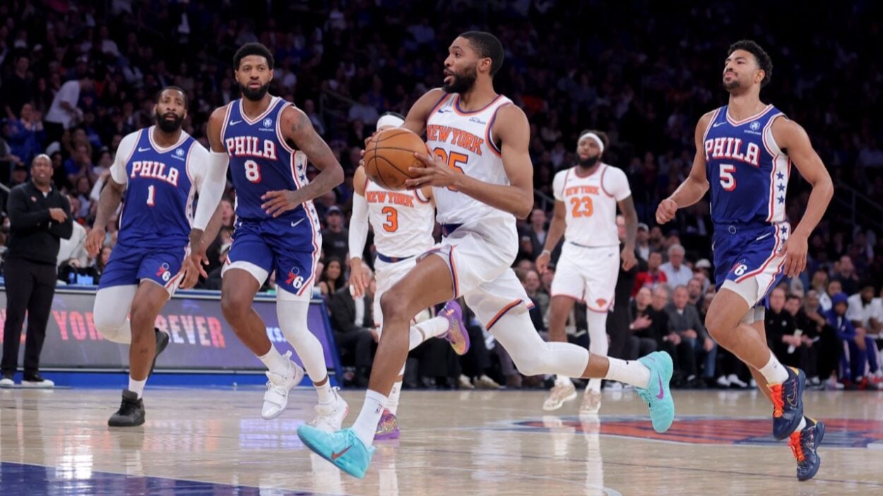 Andre Drummond defends Mikal Bridges