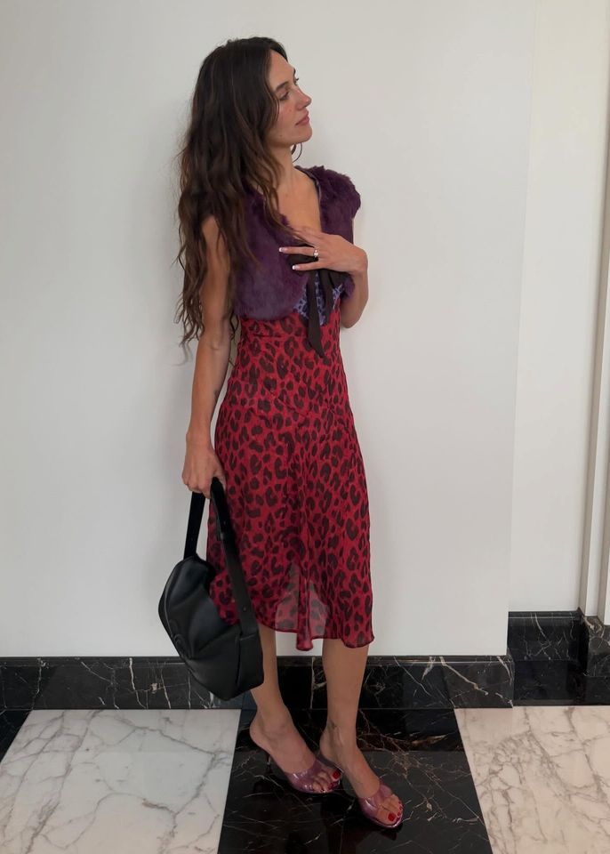 Devon Lee Carlson wearing a pair of jelly shoes.