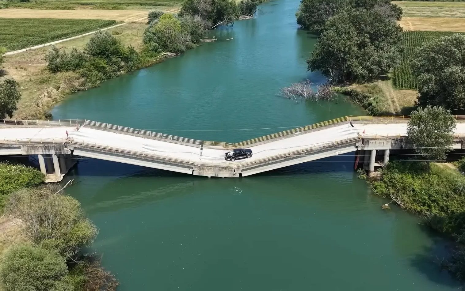 Palaiopyrgos Bridge in Larissa, central Greece