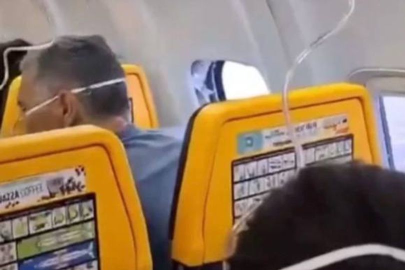 A Serbian man was almost pulled head-first out of a cabin window