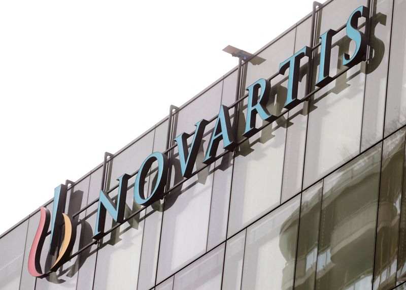 FILE PHOTO: Logo is seen at a building of Swiss drugmaker Novartis in Rotkreuz