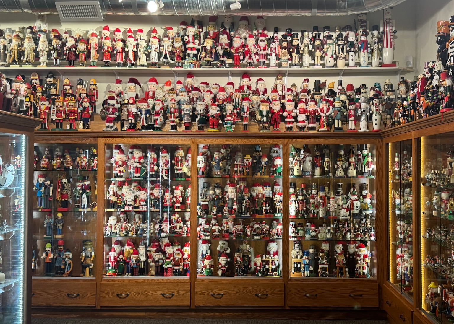 Thousands of nutcrackers are displayed at the Rock County History Centre in Luverne, Minnesota (Sarah Raza/AP)