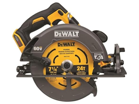 DeWalt Flexvolt Max 60V Circular Saw&comma; &dollar;187 &lpar;was &dollar;299&rpar;