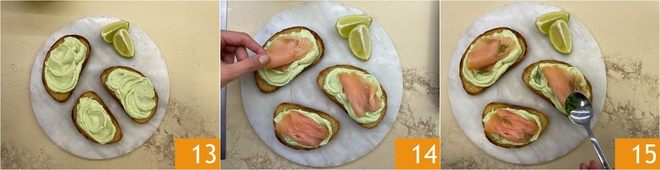 Salmon and avocado toast