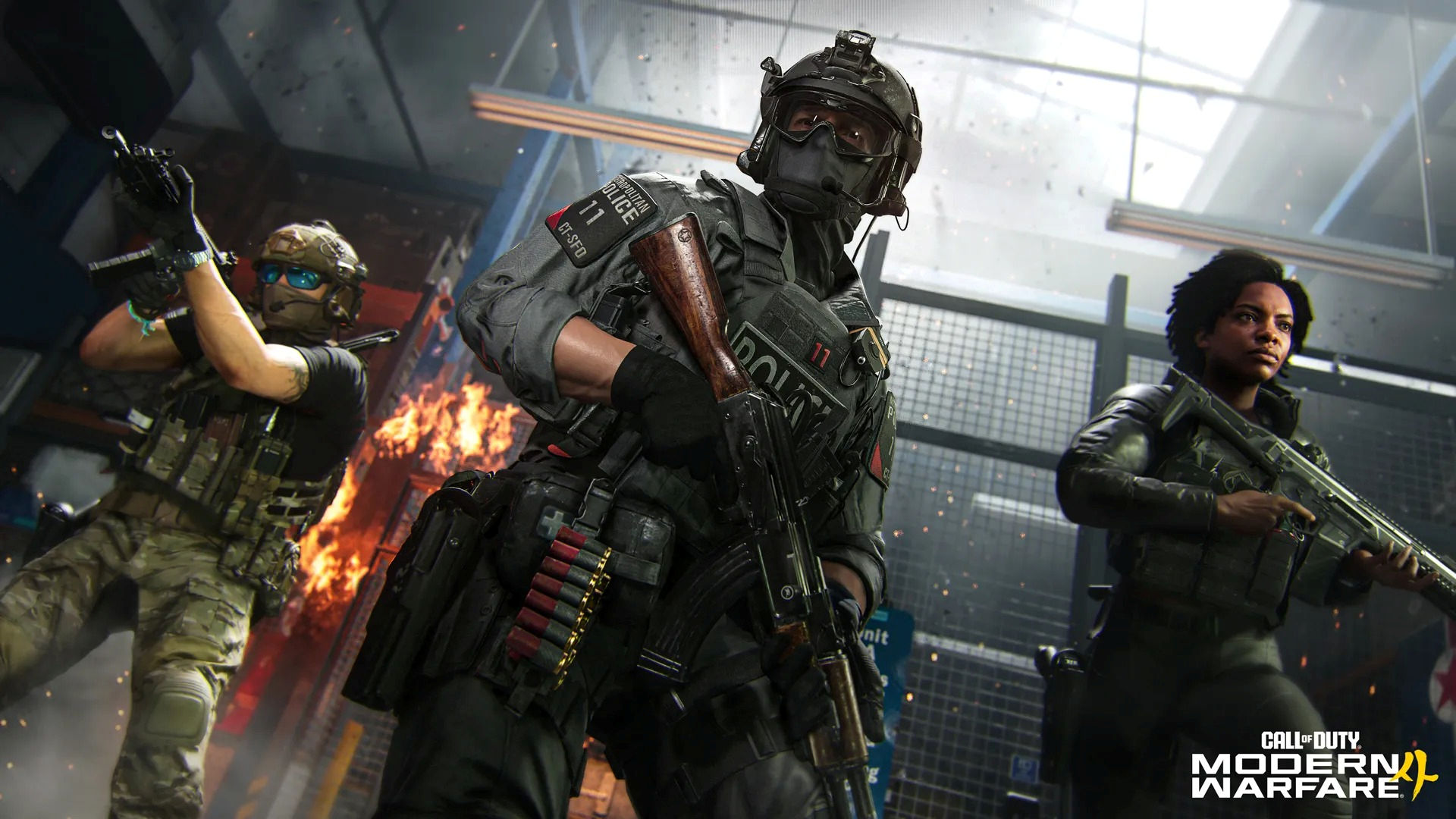 Call of Duty: Modern Warfare 4 Open Beta screenshots including operators in combat and upcoming weapons.