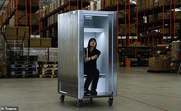 Two Japanese firms have created the world's first 'fridge for humans', designed to cool you down almost instantly 