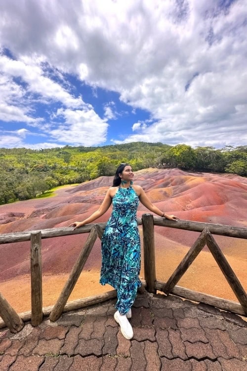 Seven Coloured Earth at Chamarel in Mauritius