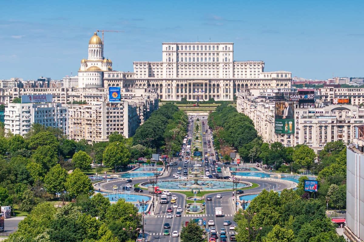 Panoramic View Of Bucharest, Romania