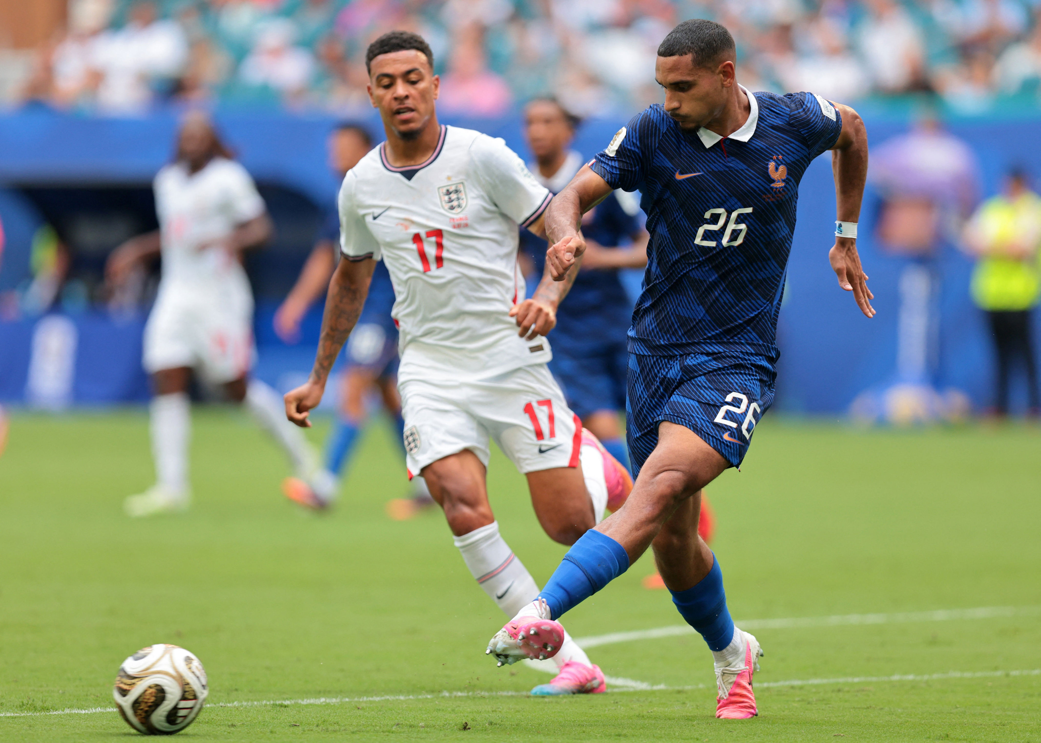 Maxence Lacroix was thrust into a starting role with France (Reuters)