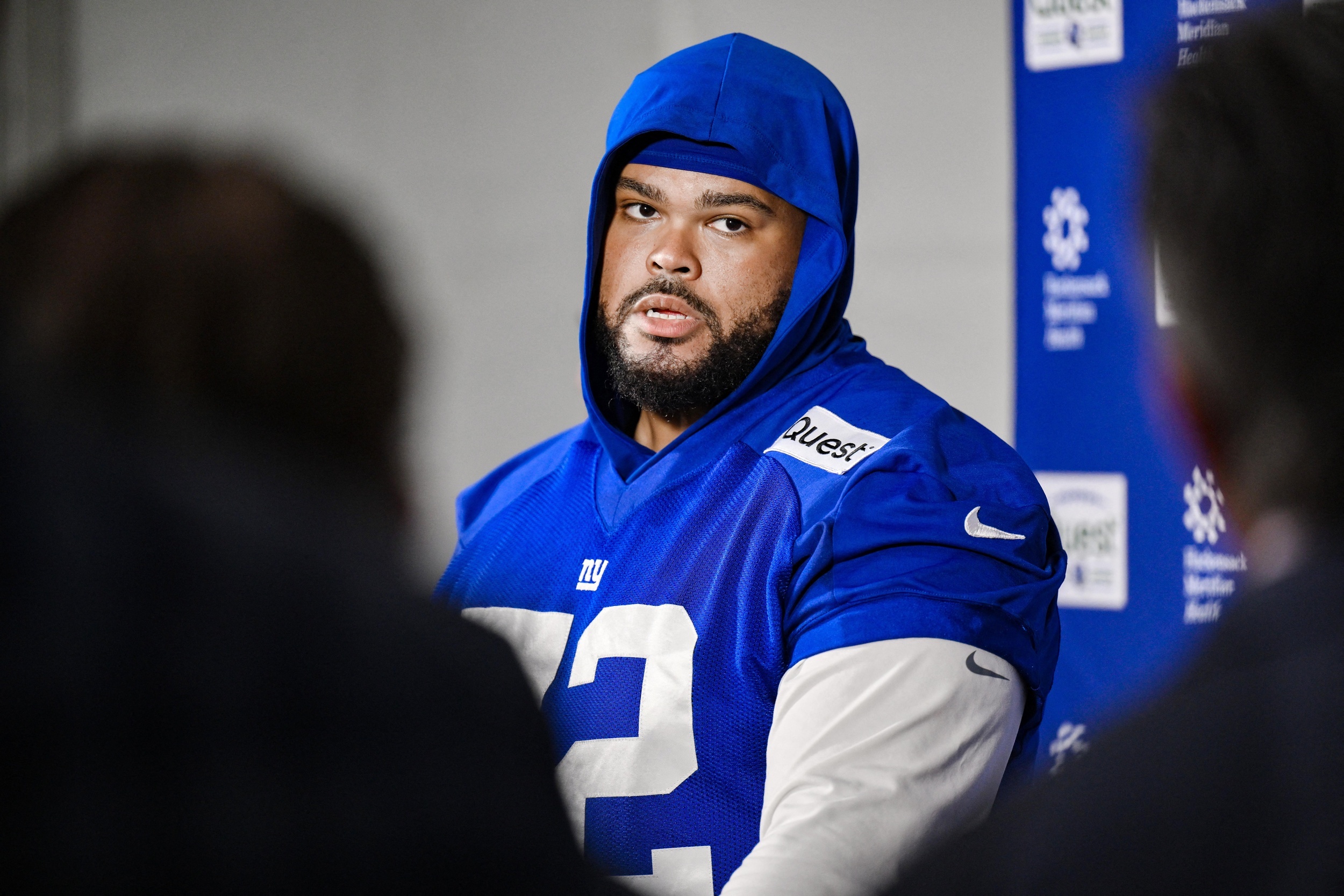 New York Giants offensive lineman Jermaine Eluemunor.