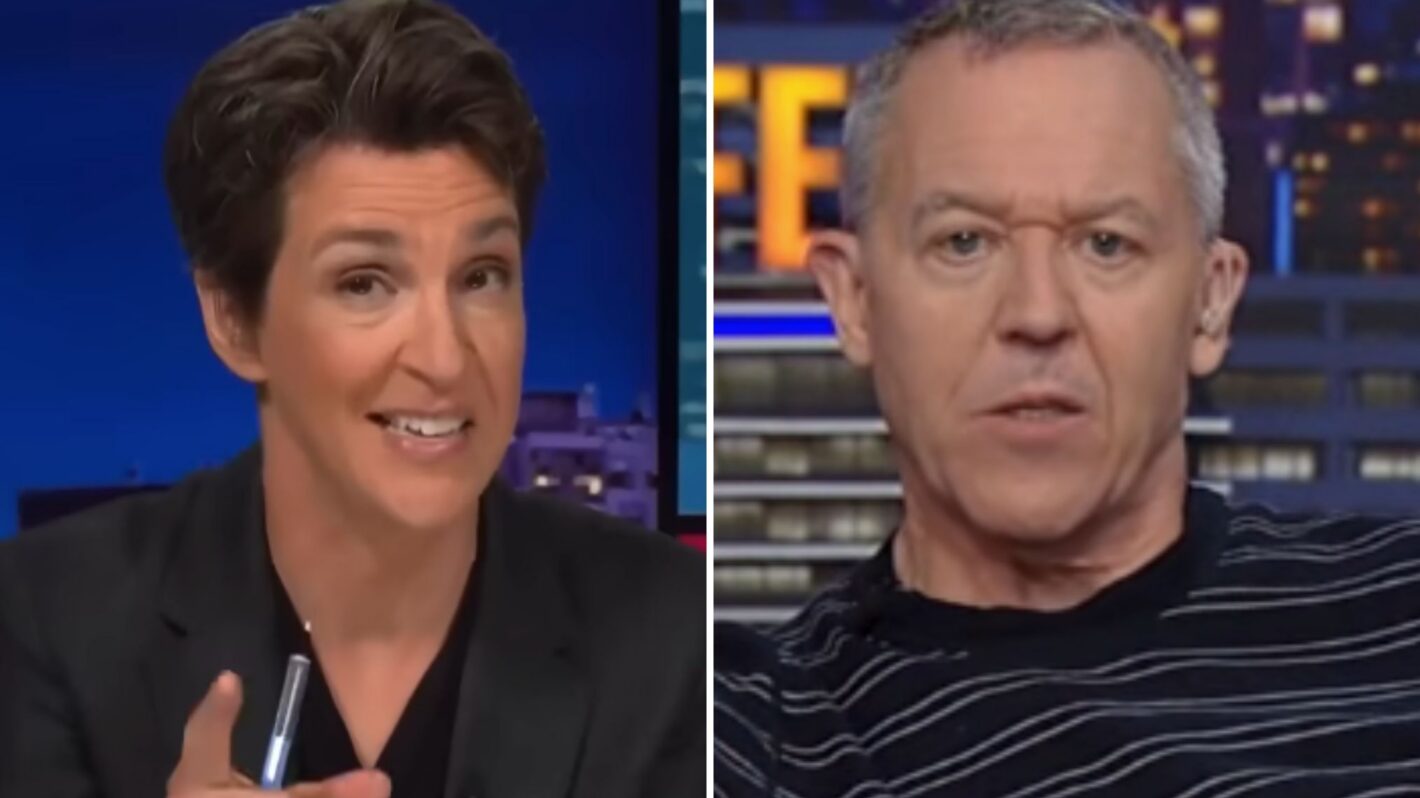 Rachel Maddow and Greg Gutfeld