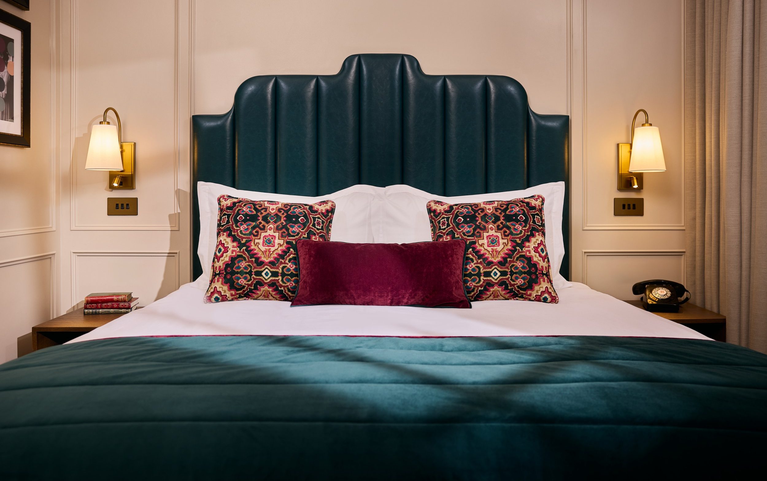 O'Flaherty found the rooms comfortable, if a little bland