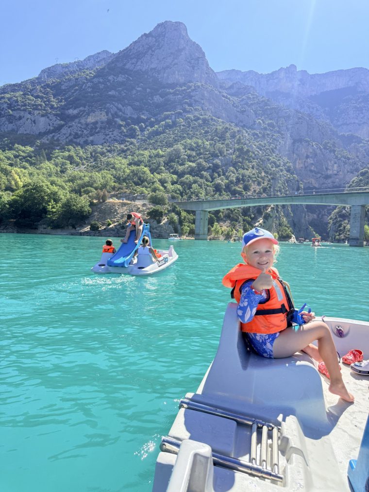 Hiring pedalos is a fun but tiring way to see the gorges (Photo: Rebecca McVeigh)
