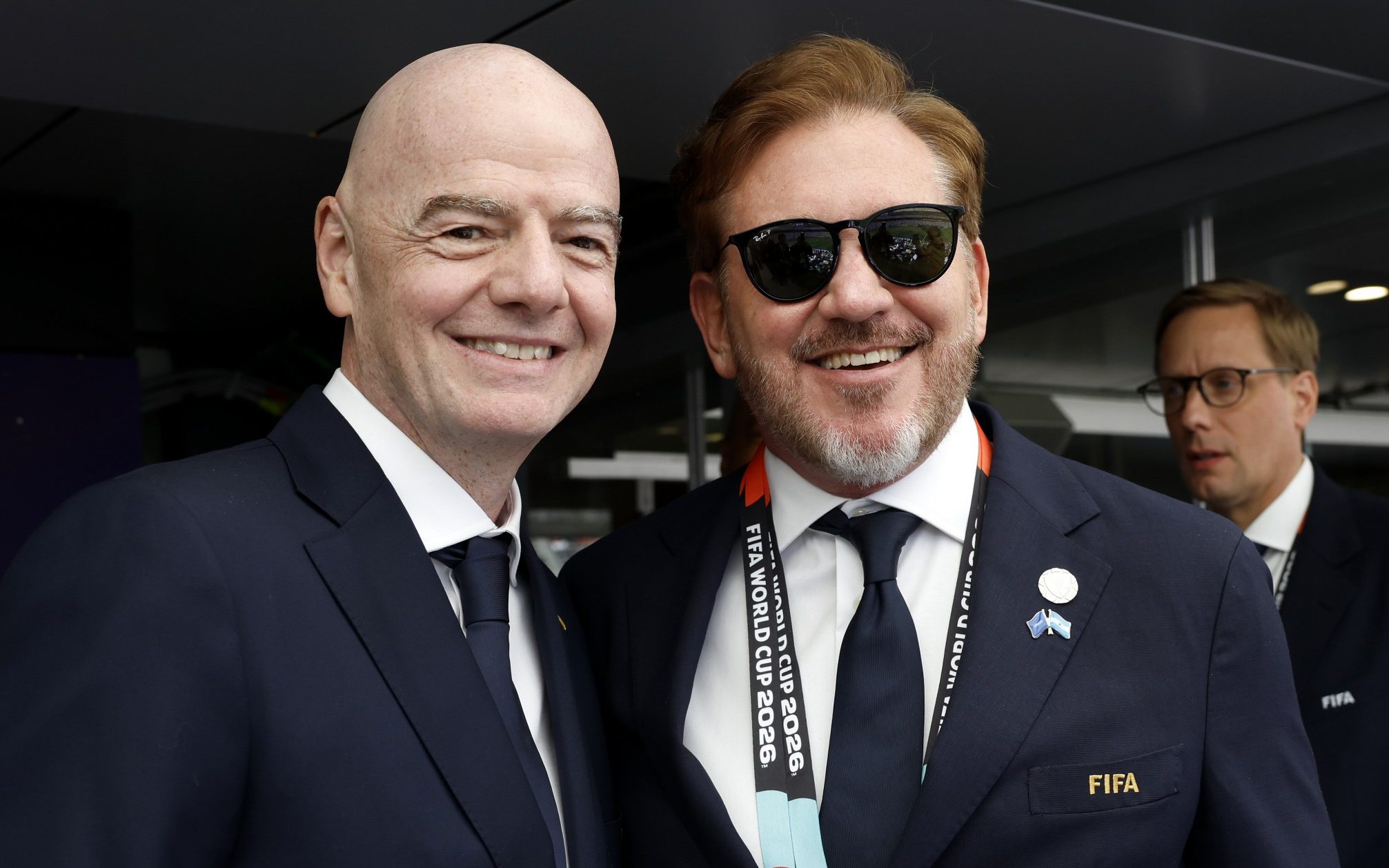 Gianni Infantino and Alejandro Dominguez