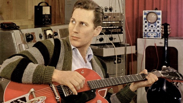 Chet Atkins with Gretsch 6119 Tennessean signature model