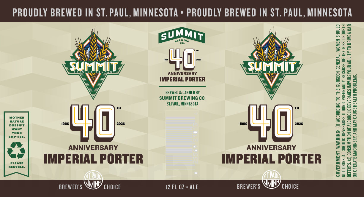 2026 Summit Brewing 40 Anniversary 12-oz Cans