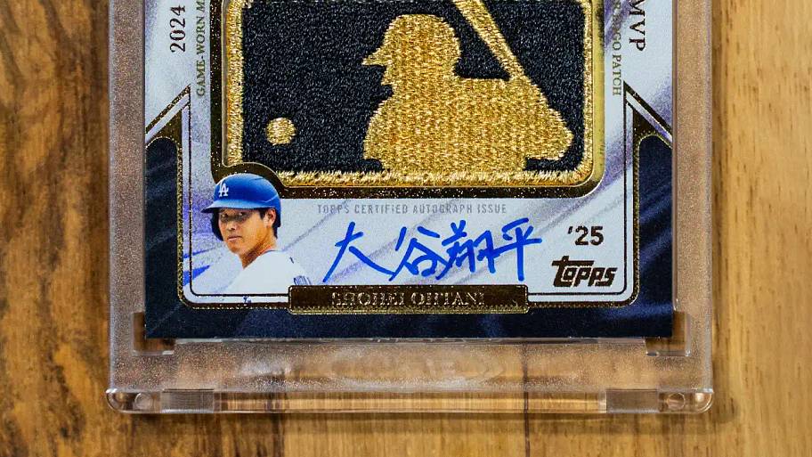 Shohei Ohtani Back-to-Back Dual Gold Logoman Autograph Relic