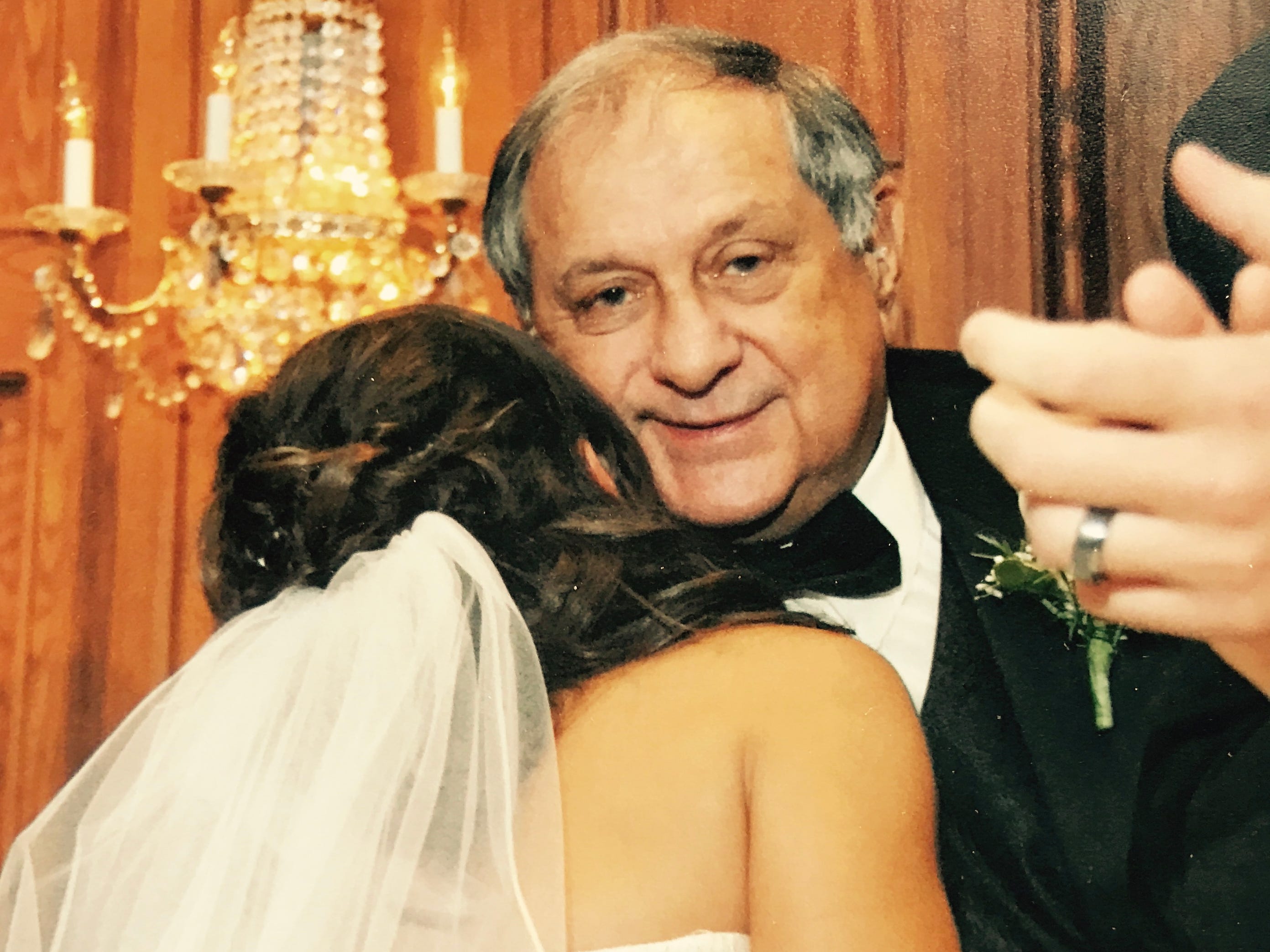 Dad and daughter at wedding