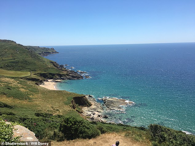Gara Rock beach in Devon offers expansive views across the land and sea