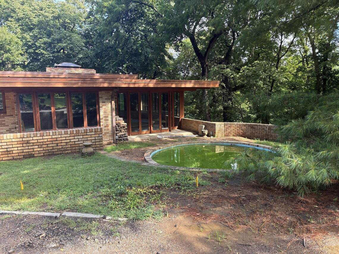 Construction continues on the Sondern-Adler House, 3600 Belleview Ave., in Kansas City in July 2026.