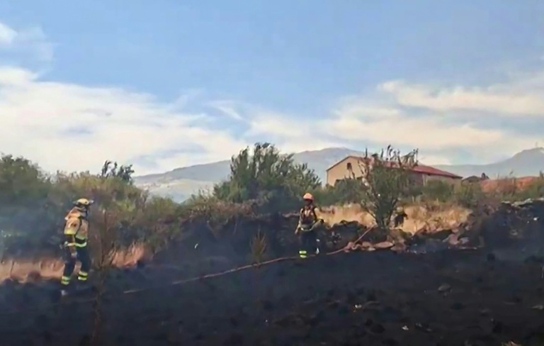 Authorities said the fire had been difficult to control because the area is sparsely populated, with large stretches of abandoned scrubland