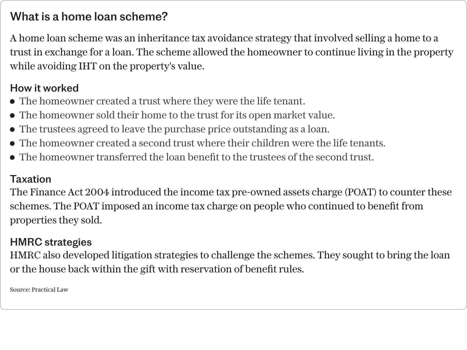 What is a home loan scheme?