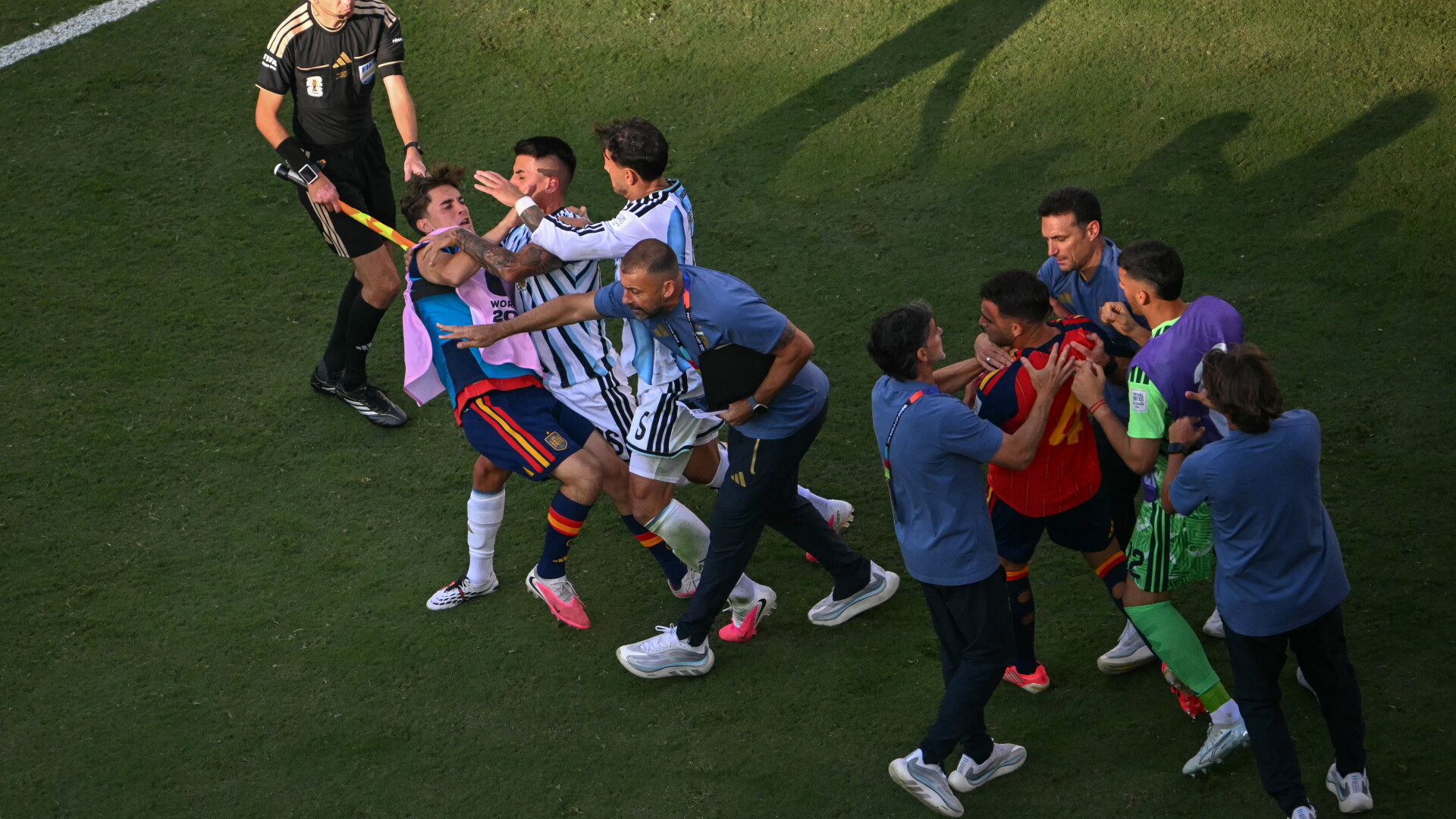 FIFA will investigate post-game fight between Argentina and Spain