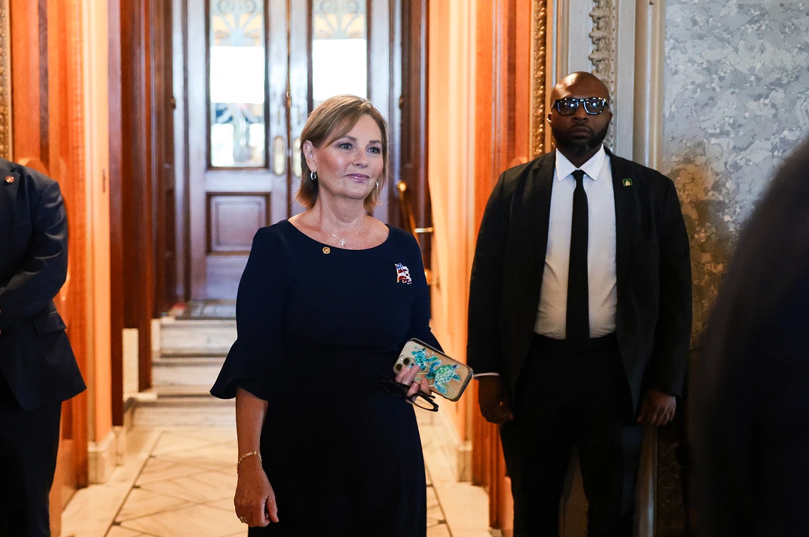 Sen. Darline Graham Nordone walks out of the Senate Chambers during a vote in the Capitol building on July 20, 2026.