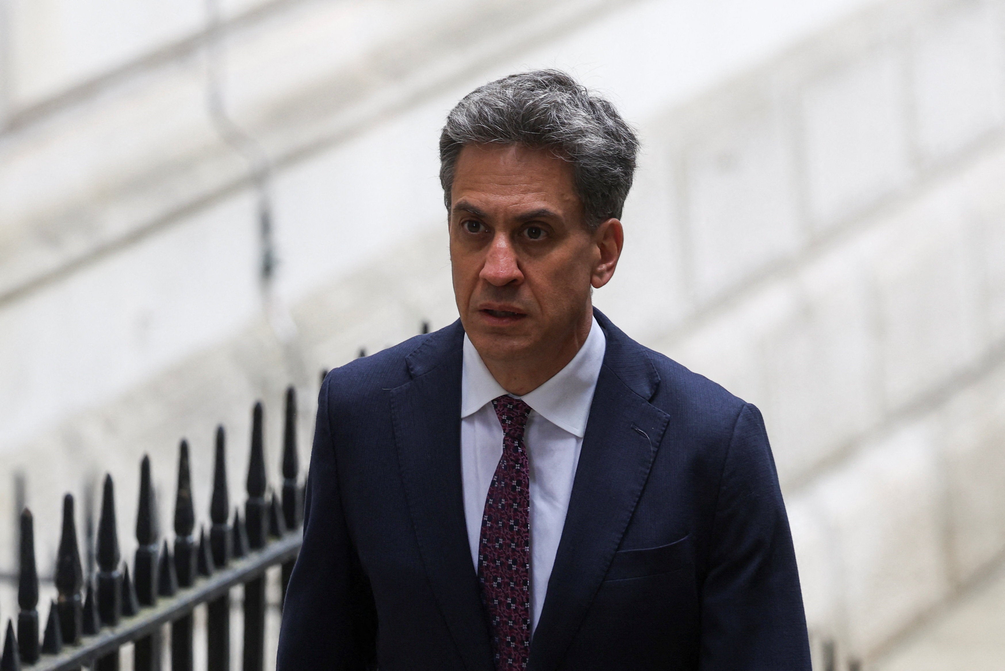 Ed Miliband moved to the role of foreign secretary, effectively Britain’s top diplomat on Monday as the new prime minister formed his top team (Reuters)