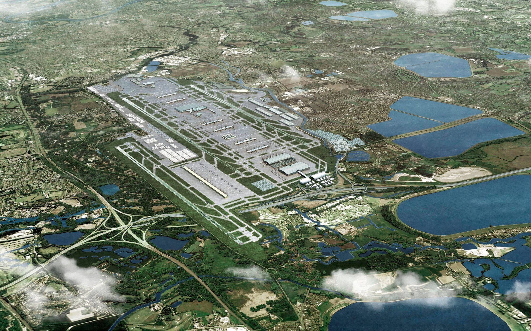 Artist's impression of the third runway