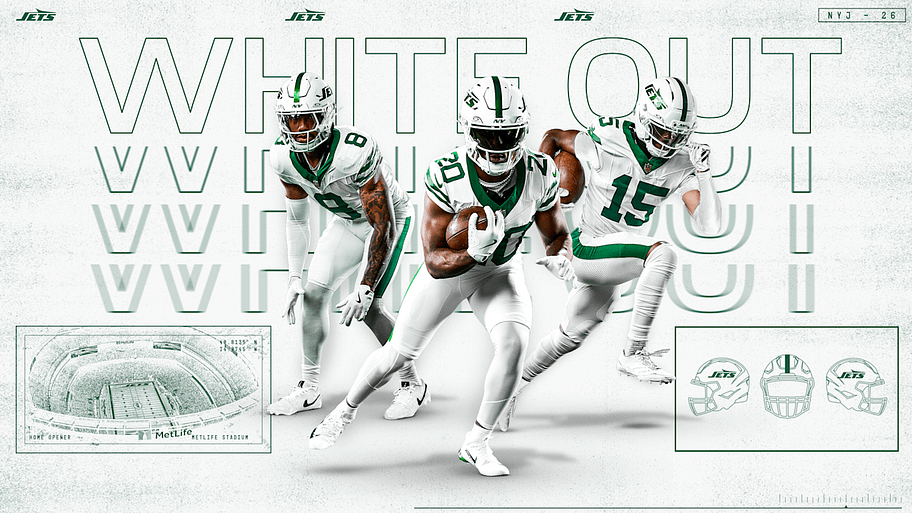 Jets new uniforms.