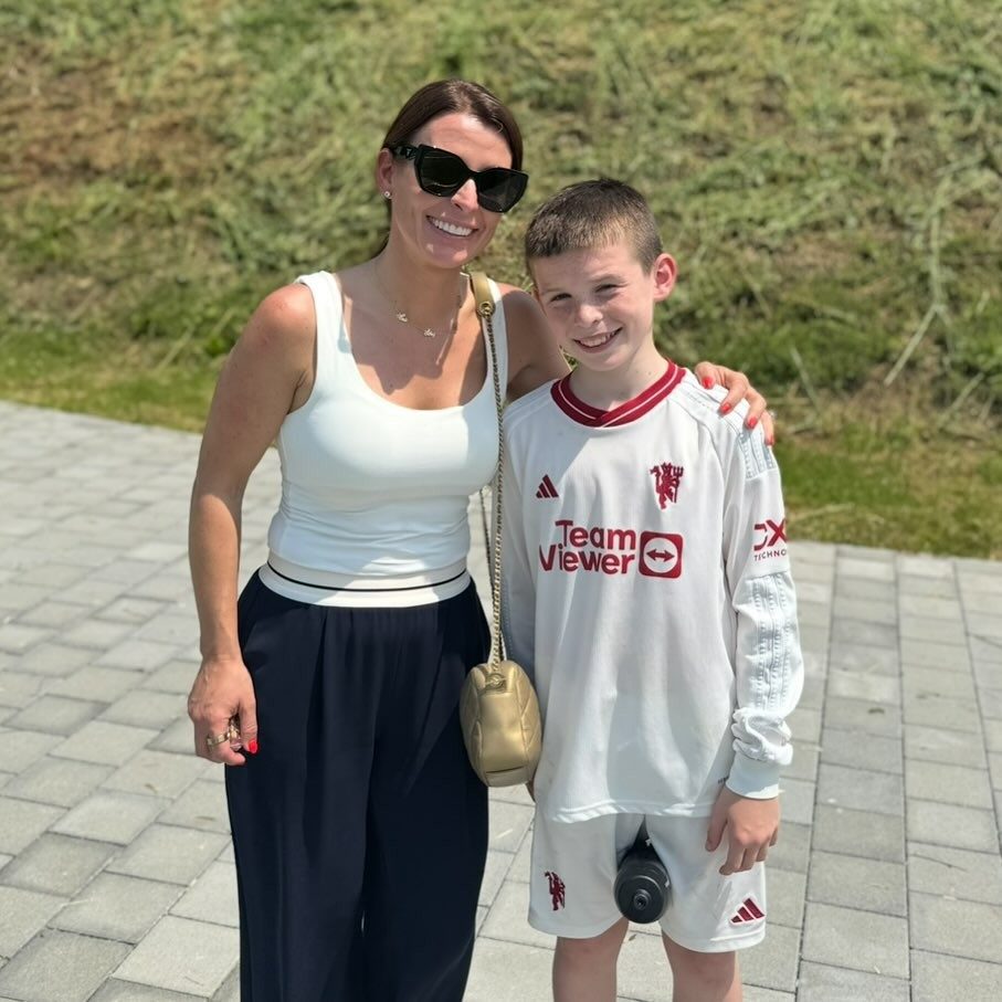 Coleen Rooney with Klay Rooney in May 2025