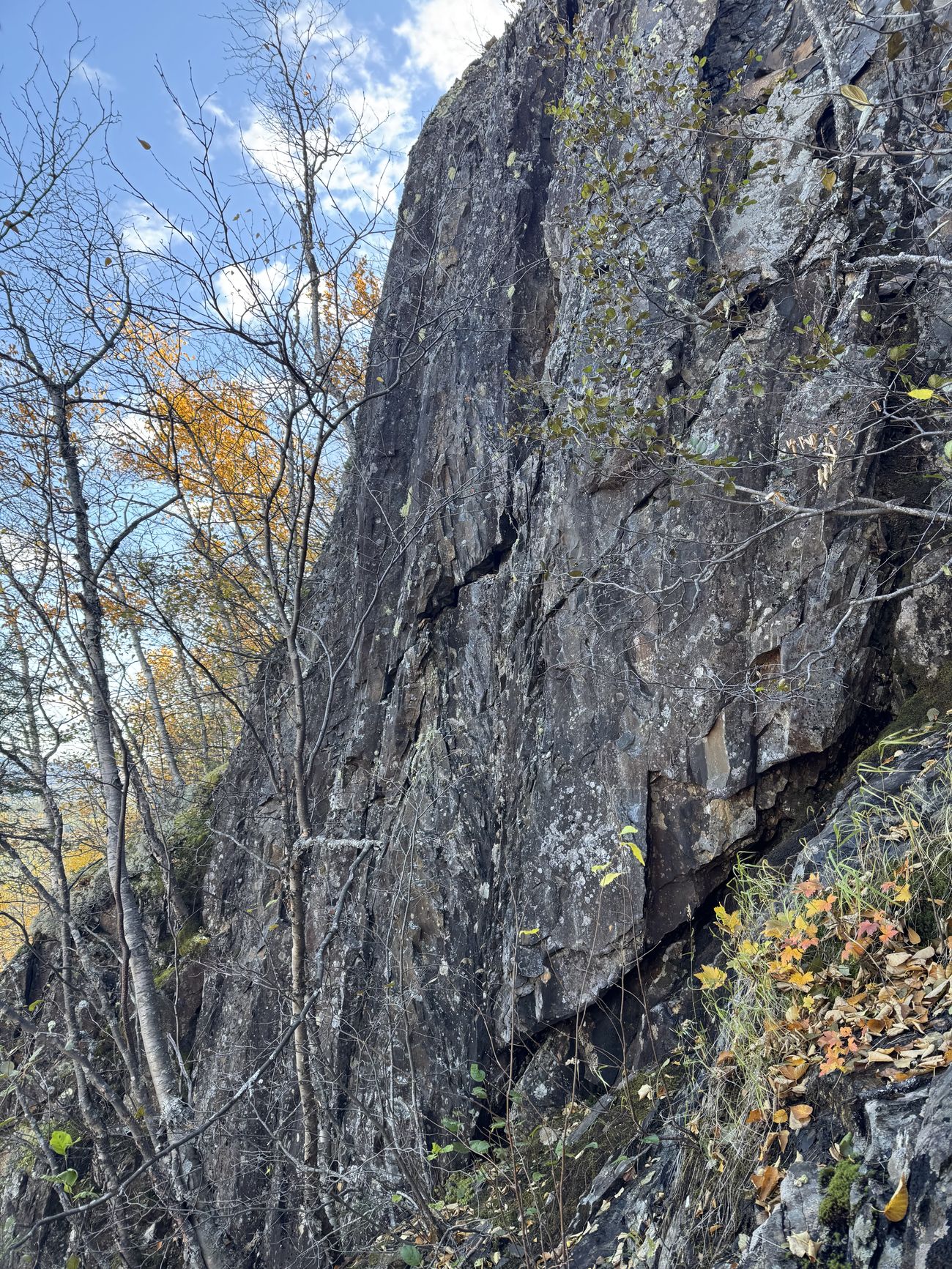 a stone wall