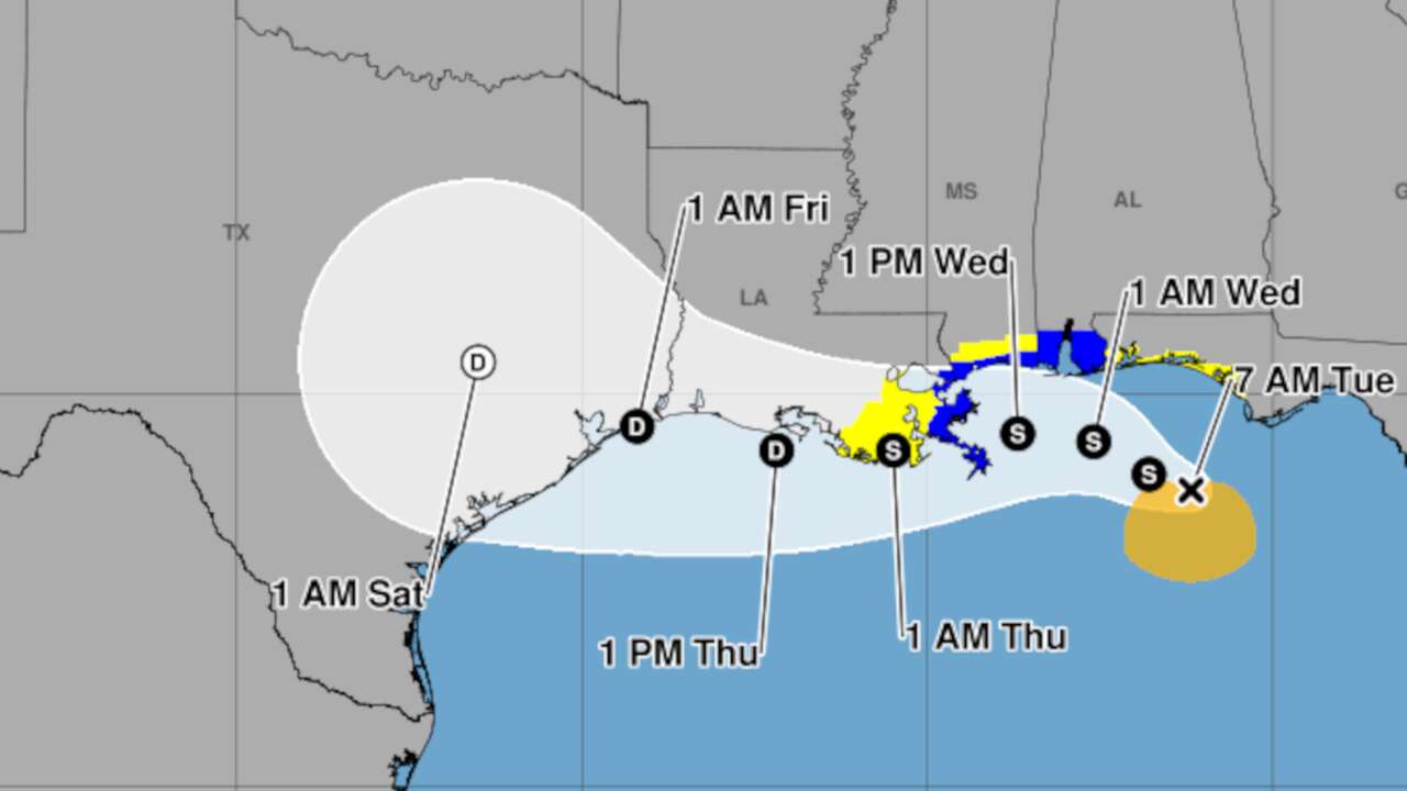 Tropical Storm Bertha to make likely Louisiana landfall before Texas