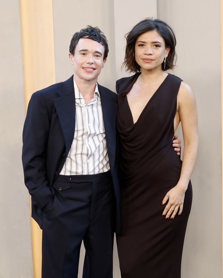 Elliot Page and Julia Shiplett attend the New York premiere of