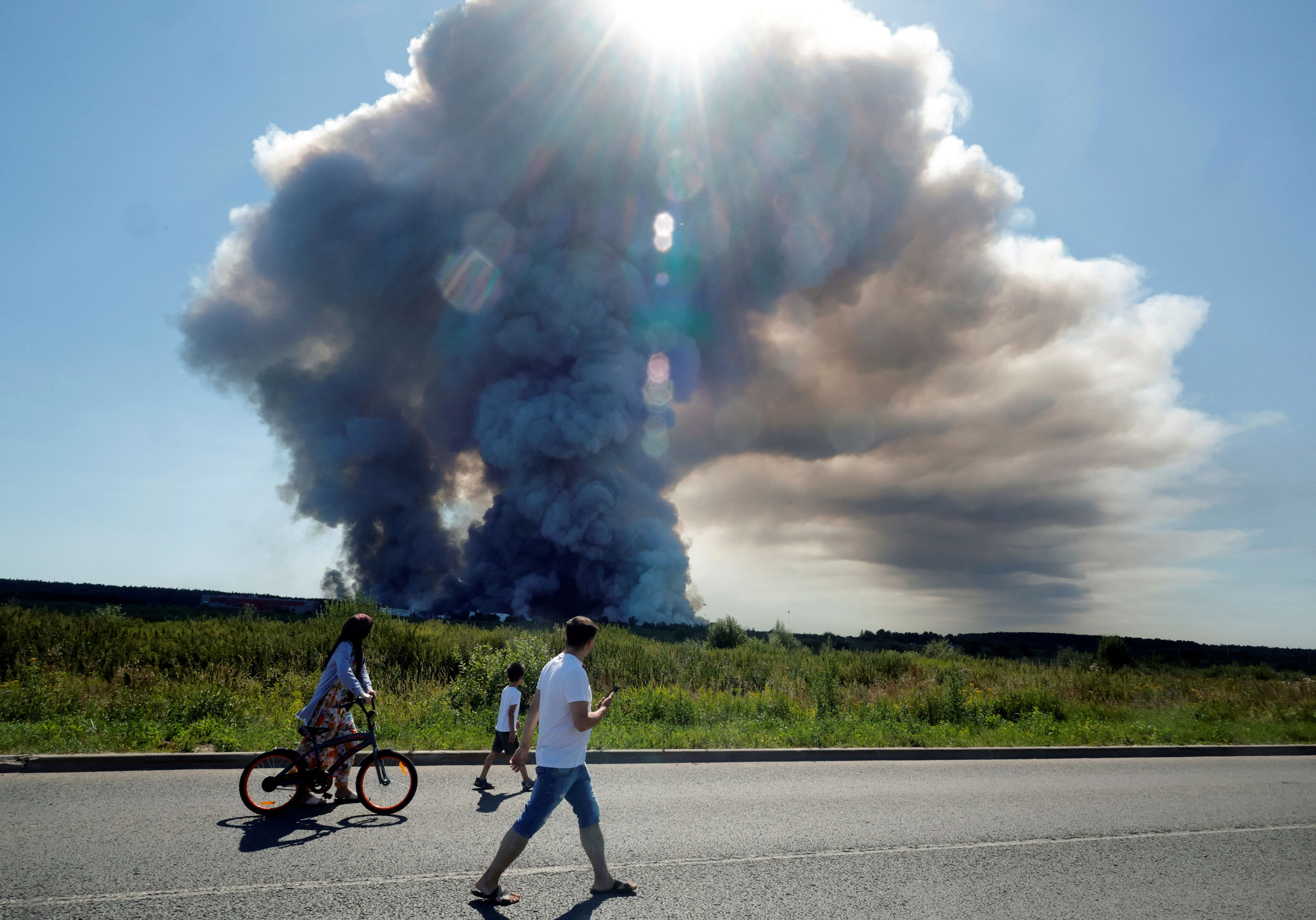 Ukrainian drones are now reaching the Moscow region. / TATYANA MAKEYEVA / AFP via Getty Images