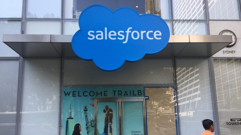 Why is Salesforce stock falling on Tuesday?