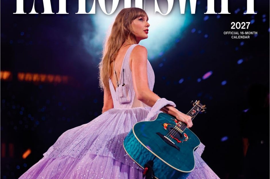 Taylor Swift mini amazon calendar for 2027 with official photos