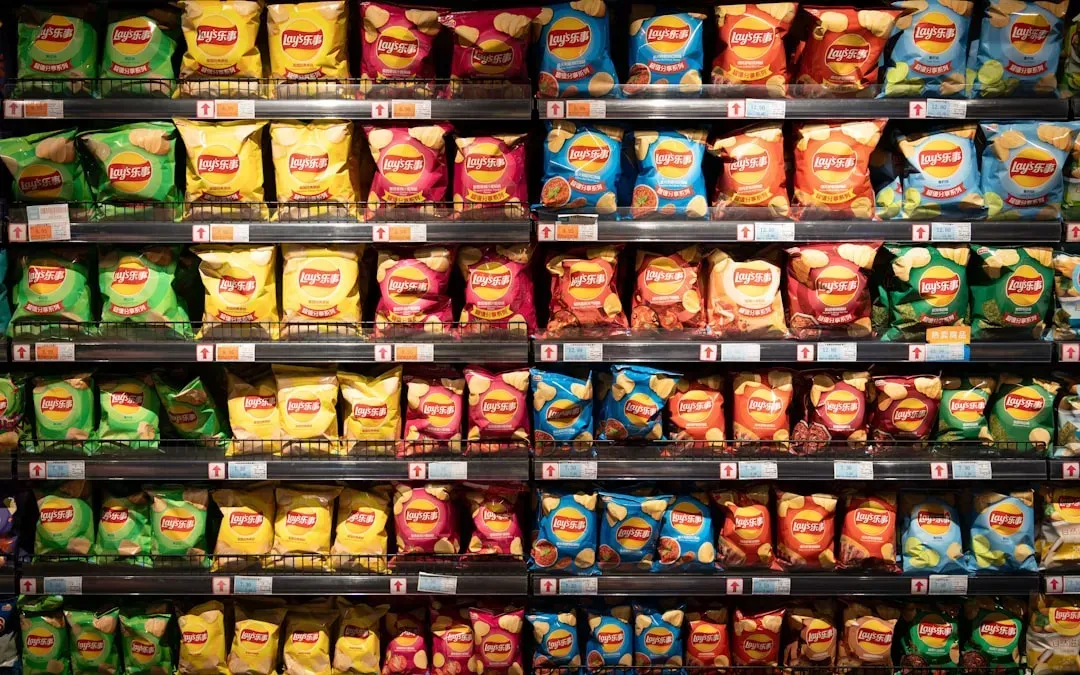 Ultra-processed packaged snacks (Image Credits: Unsplash)
