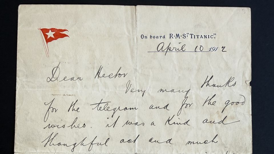 An image of the hand-written letter that is up for auction. - Henry Aldridge Auctioneers/PA