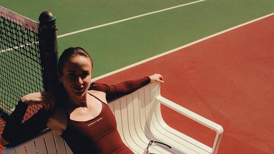 Elina Svitolina models the adidas Beyond the Baseline Collection.