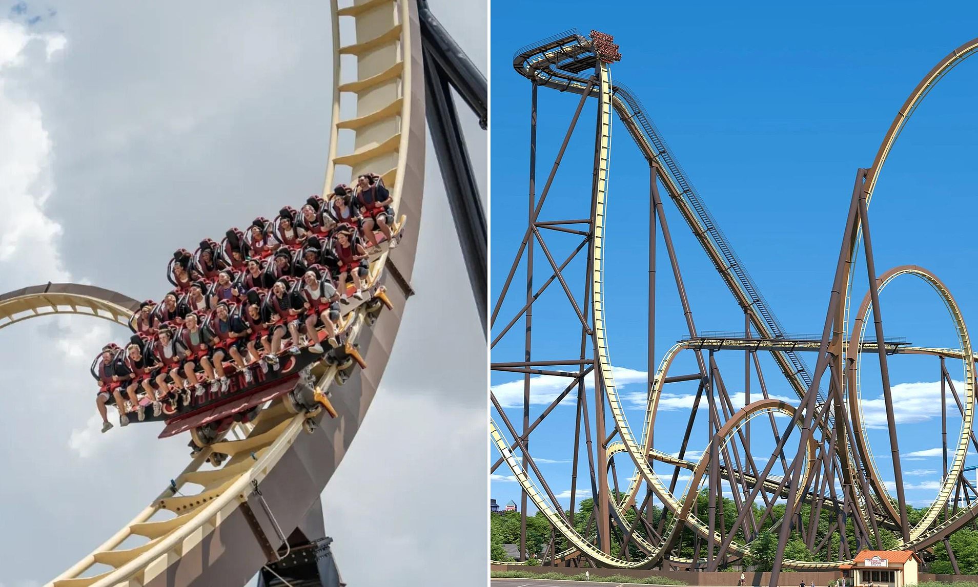 First 'giga dive' roller coaster keeps breaking down at Six Flags