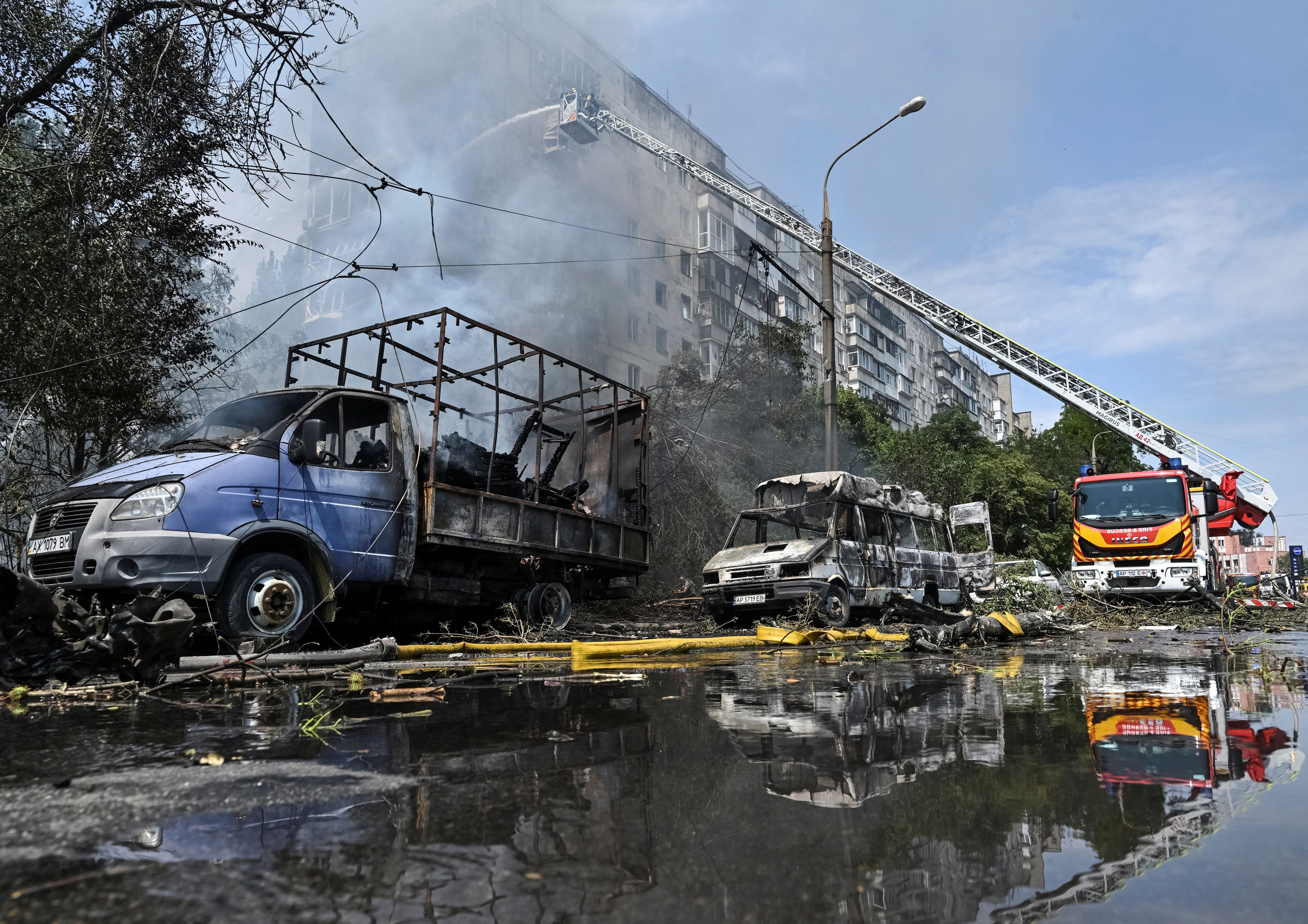 Those killed were a 67-year-old woman and two men aged 62 and 49 (Reuters)