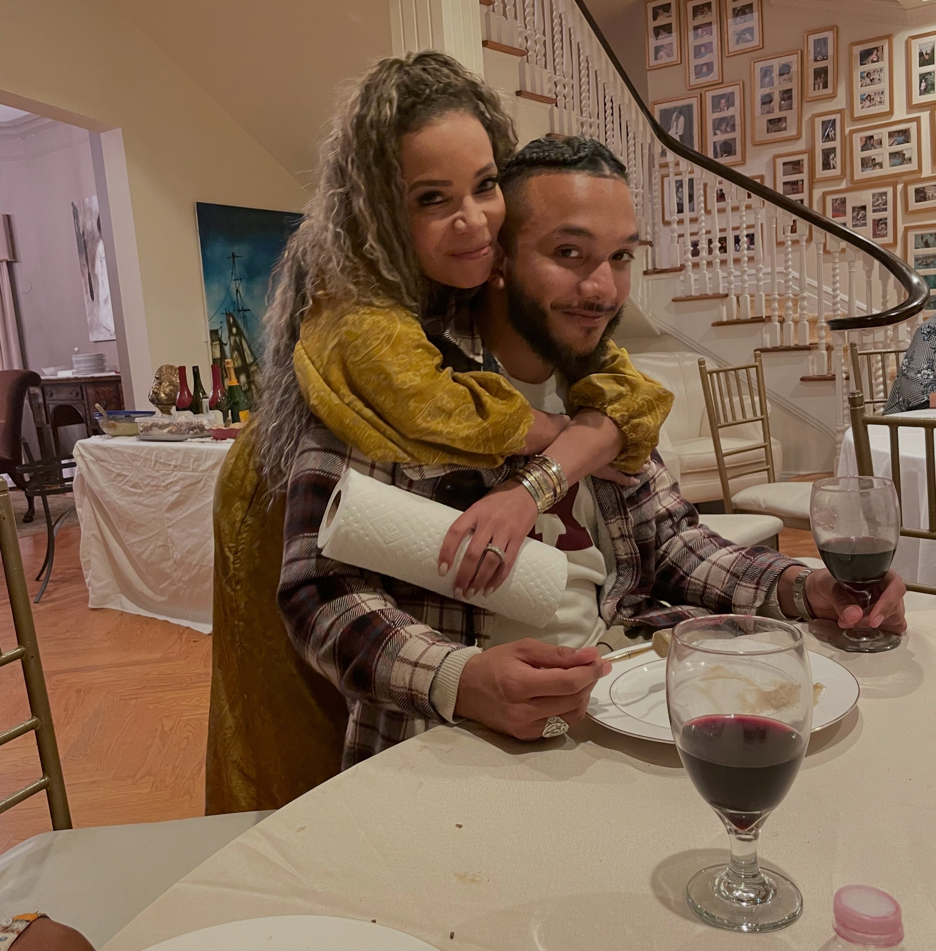 Sunny Hostin with son Gabriel