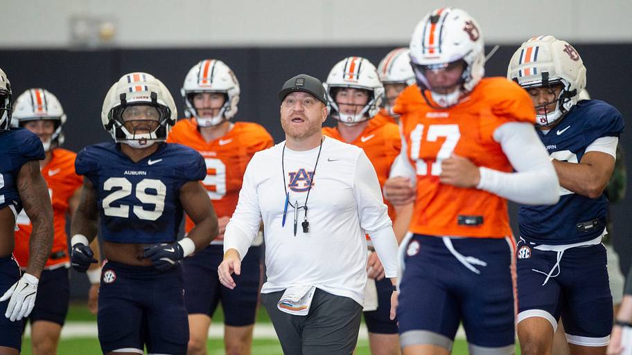 Alex Golesh Says 'Some of Those Prayers Have Been Answered' on Auburn Football’s Offensive Line