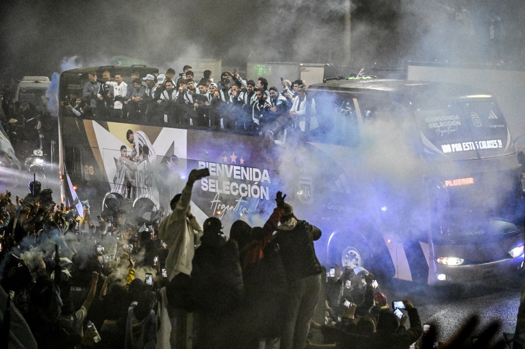 Fans of Argentina gather to welcome the national football team at the Argentine Football Association Training Center in Buenos Aires, Argentina, July 20, 2026. (Photo by Juan Manuel Foglia/Xinhua via Getty Images)