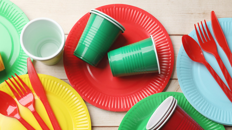 Disposable plastic utensils