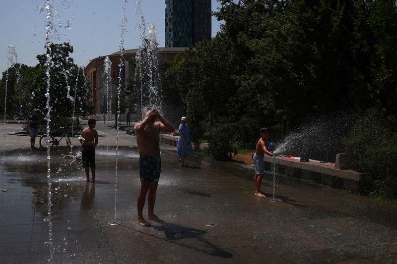 Heat wave in Tirana
